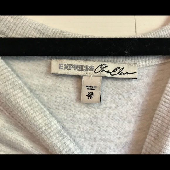 EXPRESS One Eleven Slash Neck Sweatshirt - Picture 4 of 8